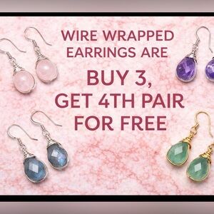 Wire wrapped earrings 💖
